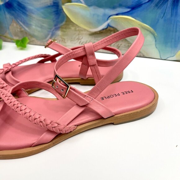 Free People Women's Sunny Days Sandal In Pink Size 6 - Picture 8 of 14